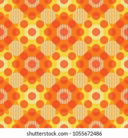 Circles geometric seamless pattern. Original design for print or digital media.