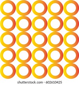 Circles gradation warm colors