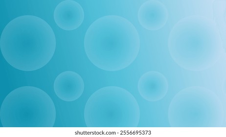 Circles gradient on blue abstract background. Modern graphic design element for banner and card. Christmas background