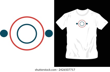 circles graphic colorful t-shirt design vector illustration