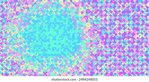 Textura de fondo de gráficos de círculos, diseño de patrones de semitonos coloridos, diseño de gradación circular.