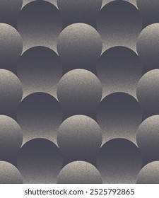 Circles Grid Structure Seamless Pattern Trend Dot Work Abstract Vector Background. Stylish Modern Halftone Art Illustration for Fashionable Textile Print. Endless Stipple Graphic Abstraction Wallpaper