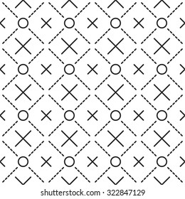 Circles grid texture. Stripped geometric seamless pattern. Modern repeating stylish texture. Flat texture on white background. Vector