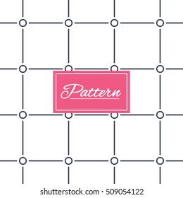 Circles grid texture. Stripped geometric seamless pattern. Modern repeating stylish texture. Abstract minimal pattern background. Vector