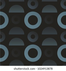 Circles and halfes gradients seamless pattern. Design for print, fabric, textile. Seamless wallpaper.