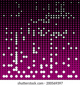 Circles halftone abstract background. Black and purple colors vector illustration design element, vintage concept