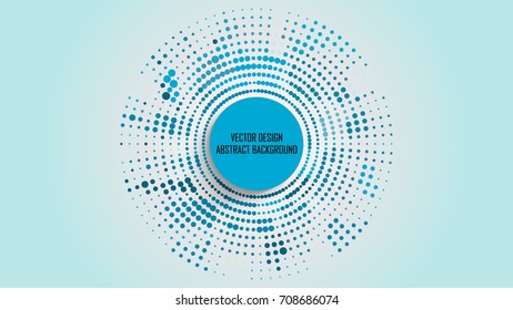 Circles Halftone Frame Abstract Background, Design pattern and geometric elements.