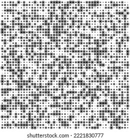 Circles halftone random pattern background. Vector illustration.