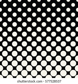  circles halftone seamless geometric gradient black and white  pattern