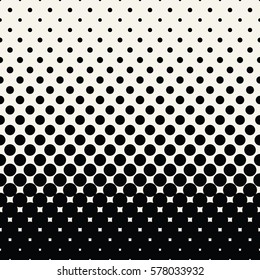  circles halftone seamless geometric gradient black and white  pattern