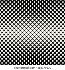  circles halftone seamless geometric gradient black and white  pattern