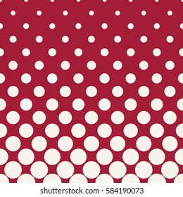  circles halftone seamless geometric gradient red  pattern