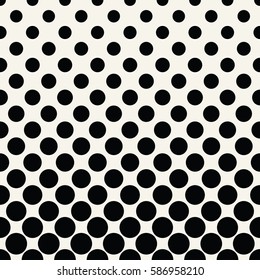  circles halftone seamless geometric gradient black and white  pattern
