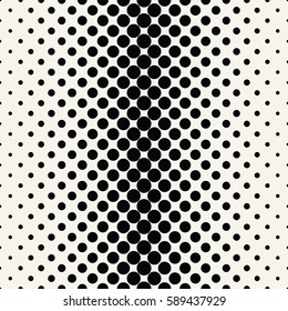 circles halftone seamless geometric gradient black and white  pattern