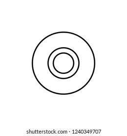 circles icon. Element of simple icon. Thin line icon for website design and development, app development. Premium icon