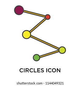 Circles icon vector isolated on white background for your web and mobile app design, Circles logo concept