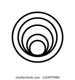 Circles icon vector isolated on white background, Circles transparent sign