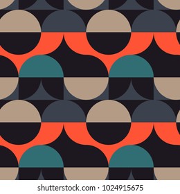 Circles illusion seamless pattern. For print, fashion design, wrapping wallpaper
