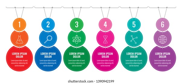 circles infographic. connected circles infographic. infographic template