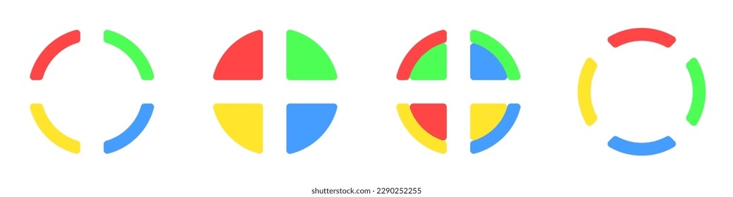 Circles infographics set vector. Charts infographics vector set. Vetkor infographics icons.