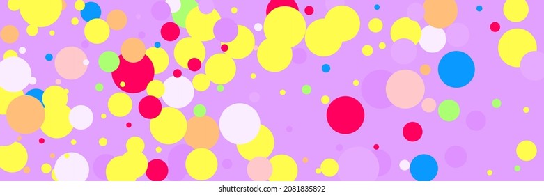 Circles Lavender Blue Bright Red Wallpaper. Multicolor Violet Beige Light Yellow Rainbow Composition. Green Vibrant Play Pink Color Pattern. Dark Kids Pastel Vivid Children Purple Design Pic.