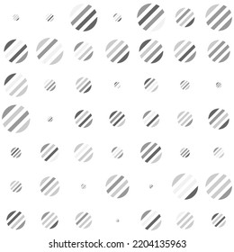 Circles line, halftone random pattern background. Vector illustration.