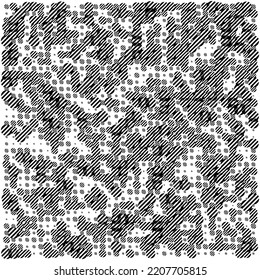 Circles line, halftone random pattern background. Vector illustration.