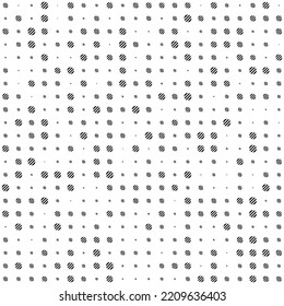 Circles line, halftone random pattern background. Vector illustration.