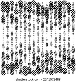 Circles line, halftone random pattern background. Vector illustration.