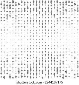 Circles line, halftone random pattern background. Vector illustration.