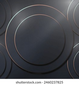 Circles with lines background. Vector illustration.