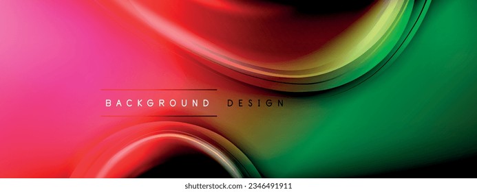 Kreise Linien und Blasen auf hellglühenden Effekt Farbverlauf mit Licht und Schatten. Dynamisches Zusammenspiel von Licht, Schatten und Tiefe. Futuristische und rhythmische Technologie-Design