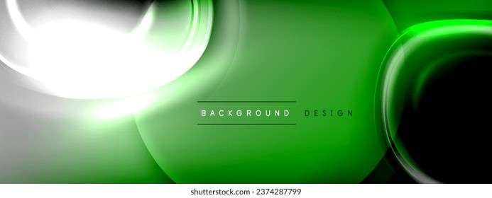 Circles lines and bubbles on bright glowing effect gradient with light and shadow effects. Dynamic interplay of light, shadow and depth. Futuristic and rhythmic technology design