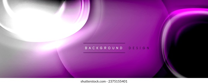 Circles lines and bubbles on bright glowing effect gradient with light and shadow effects. Dynamic interplay of light, shadow and depth. Futuristic and rhythmic technology design
