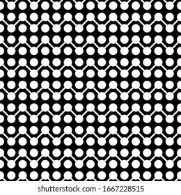 Circles, lines ornament. Tribal background. Line, circle shapes seamless pattern. Stripes, rounds ornate. Folk image. Ethnic wallpaper. Tribe motif. Digital paper, textile print, web design. Vector