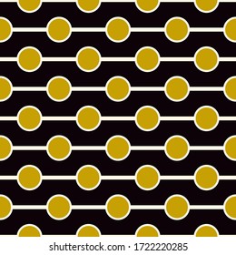 Circles, lines pattern. Line, circle shapes seamless ornate. Ethnic background. Stripes, rounds ornament. Tribal wallpaper. Folk image. Tribe motif. Digital paper, textile print, web design, vector