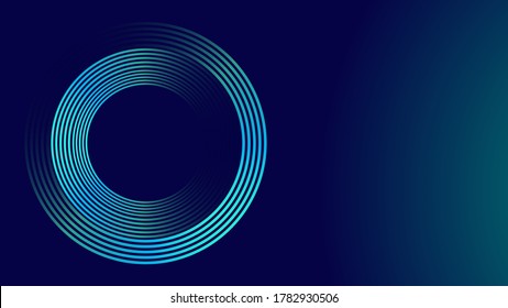 Circles Lines round frame  dynamic vector AI Technology science music concept lines 