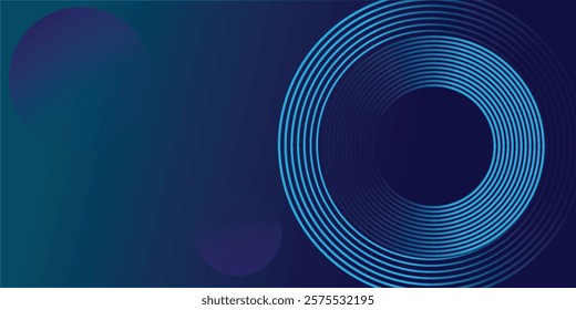 Circles Lines round frame, dynamic vector AI Technology science music concept lines.