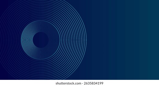 Circles Lines round frame, dynamic vector AI Technology science music concept lines.