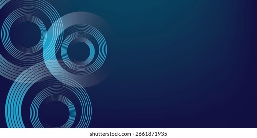 Circles Lines round frame, dynamic vector AI Technology science music concept lines.