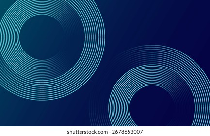 Circles Lines round frame, dynamic vector AI Technology science music concept lines. modern design