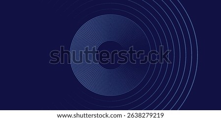 Circles Lines Round Frame, vektor dinamis AI.