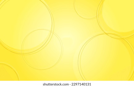 circles lines yellow with soft gradient asbtract background