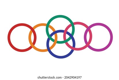 The circles made from elastics