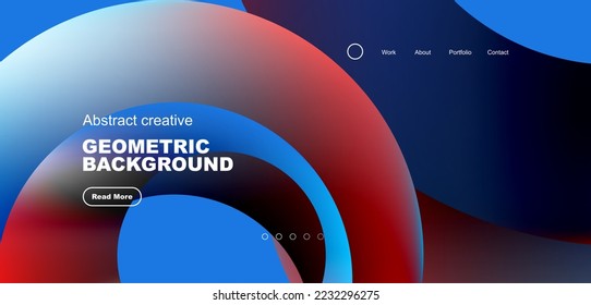 Circles minimal abstract background. Techno or business concept, pattern for wallpaper, banner, background, landing page, wall art, invitation, prints