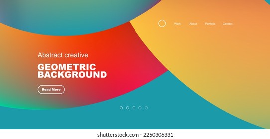 Circles minimal abstract background. Techno or business concept, pattern for wallpaper, banner, background, landing page, wall art, invitation, prints