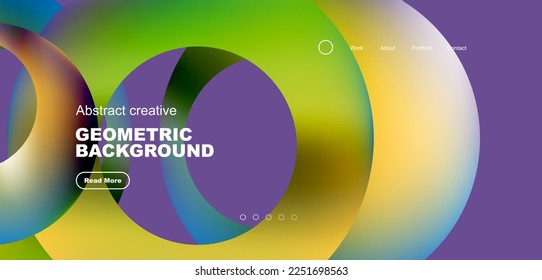 Círculos de fondo abstracto mínimo. Concepto técnico o empresarial, patrón para papel tapiz, banner, fondo, página de aterrizaje, arte mural, invitación, impresiones