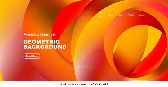 Circles minimal abstract background. Techno or business concept, pattern for wallpaper, banner, background, landing page, wall art, invitation, prints