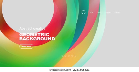 Kreise minimaler abstrakter Hintergrund. Techno- oder Geschäftskonzept, Muster für Bildschirmhintergründe, Banner, Hintergrund, Landungsseite, Tapete, Einladung, Drucke