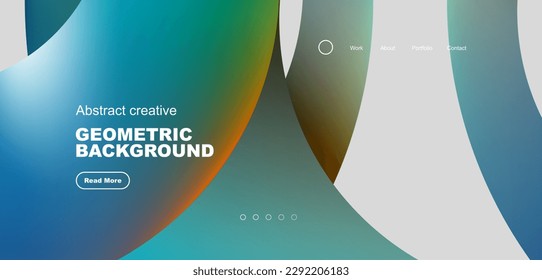 Circles minimal abstract background. Techno or business concept, pattern for wallpaper, banner, background, landing page, wall art, invitation, prints